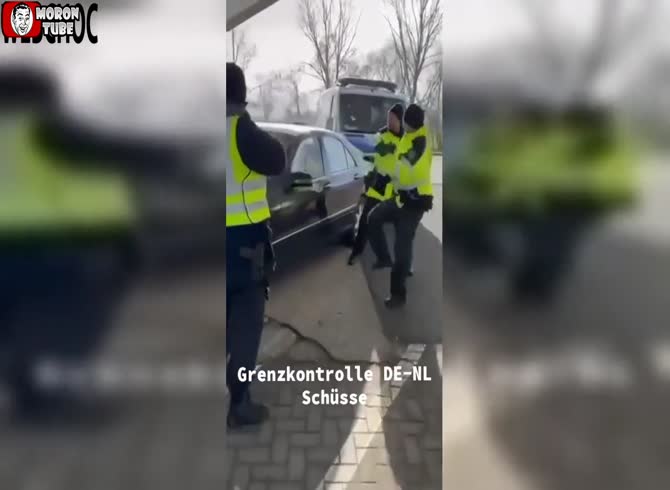 Video :After forcing a border checkpoint, a driver is shot
